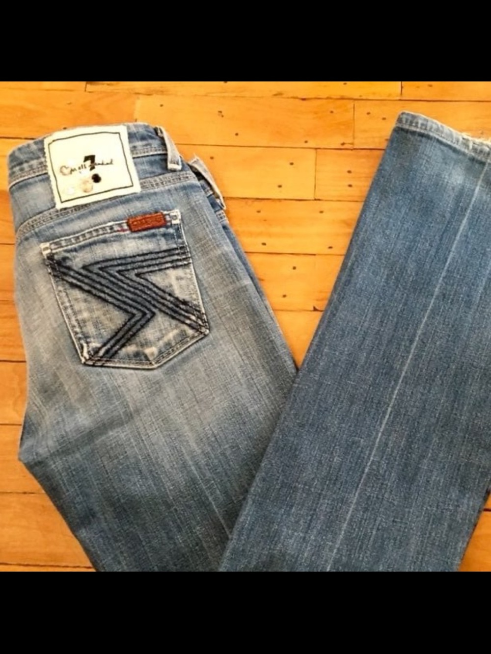 7 for all mankind size 25 blue Flynt jeans EUC